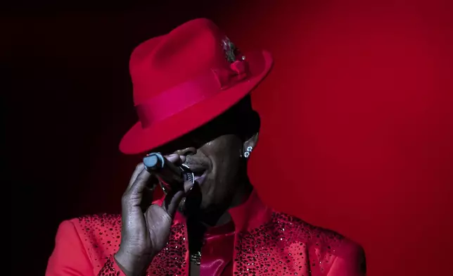 American singer Ne-Yo performs at the Rock in Rio music festival in Rio de Janeiro, Sunday, Sept. 22, 2024. (AP Photo/Bruna Prado)