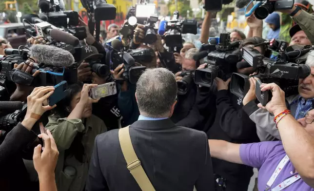 Marc Agnifilo, attorney for Sean "Diddy" Combs, arrives at Manhattan federal court, Tuesday, Sept. 17, 2024, in New York. (AP Photo/Seth Wenig)