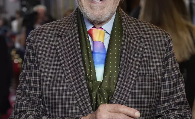 Ian McKellen, poses for photographers upon arrival at the European Premiere of the The Critic, in London, Monday, Sept. 2, 2024. (AP Photo/Alberto Pezzali)