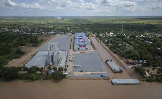 A view of the canal at Prek Takoe village eastern side of Phnom Penh, Cambodia, Tuesday, July 30, 2024. (AP Photo/Anton L. Delgado)