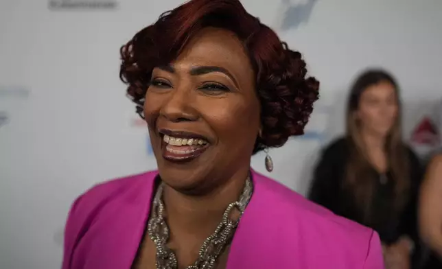 Martin Luther King Jr.'s daughter, Bernice King arrives ahead of a "Jimmy Carter 100: A Celebration in Song," concert at the Fox Theatre, Tuesday, Sept. 17, 2024, in Atlanta. (AP Photo/Mike Stewart)