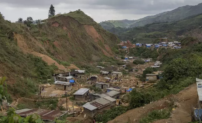 The town of Kamituga, in South Kivu province in eastern Congo, considered the epicenter of the world's latest outbreak of mpox, is seen on Sept. 5, 2024. (AP Photo/Moses Sawasawa)