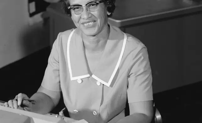 This photo provided by NASA shows mathematician Katherine Johnson in 1966. (NASA via AP)