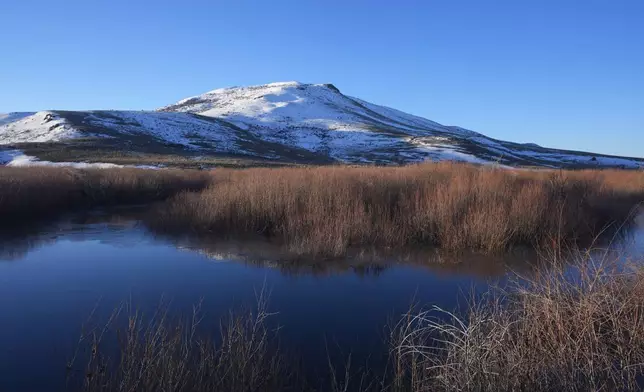 The Duck Valley Indian Reservation that straddles the Nevada-Idaho border is shown on March 15, 2024, in Owyhee, Nev. (AP Photo/Rick Bowmer)