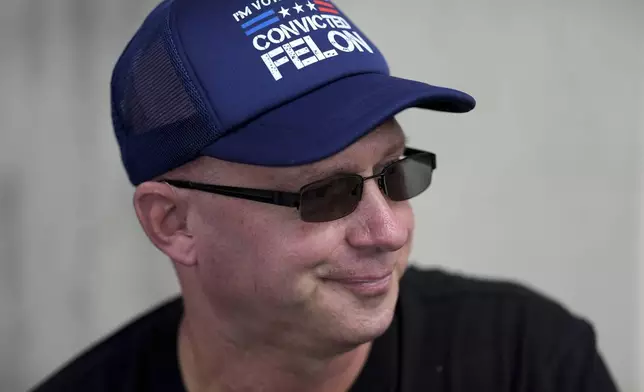 Joseph Wiederien speaks during an interview with The Associated Press, Friday, Sept. 6, 2024, in Des Moines, Iowa. (AP Photo/Charlie Neibergall)