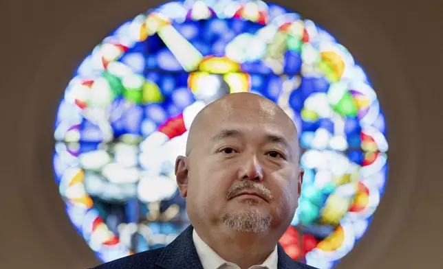 Dr. Soong-Chan Rah poses at the Korean Church of Boston, Saturday, Sept. 7, 2024, in Brookline, Mass. (AP Photo/Michael Dwyer)