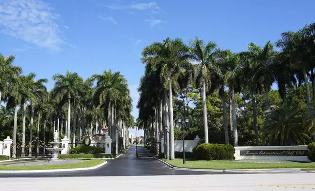 The Trump International Golf Club is shown, Monday, Sept. 16, 2024, in West Palm Beach, Fla. (AP Photo/Lynne Sladky)