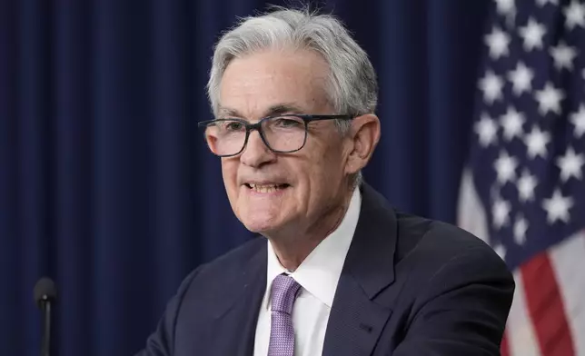 Federal Reserve Board Chairman Jerome Powell speaks during a news conference at the Federal Reserve in Washington, Wednesday, Sept. 18, 2024. (AP Photo/Ben Curtis)