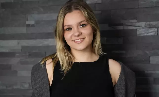 Maisy Stella poses for a portrait to promote her film "My Old Ass" during the Sundance Film Festival on Monday, Jan. 22, 2024, in Park City, Utah. (Photo by Charles Sykes/Invision/AP)