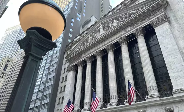 The New York Stock Exchange is shown on Tuesday, Sept. 24, 2024, in New York. (AP Photo/Peter Morgan)