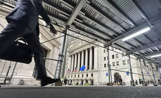 The New York Stock Exchange is shown on Wednesday, Sept. 25, 2024, in New York. (AP Photo/Peter Morgan)