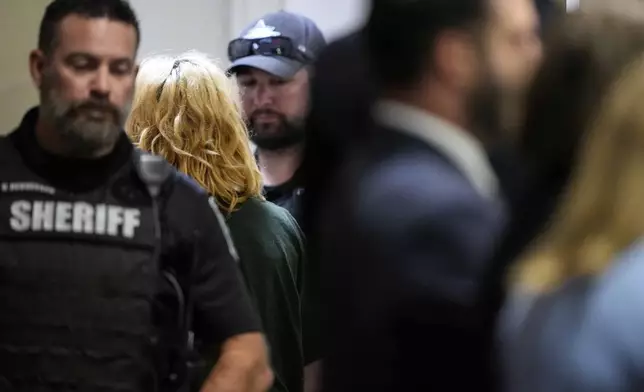 Colt Gray departs the Barrow County courthouse during his first appearance for the Wednesday shooting at Apalachee High School, Friday, Sept. 6, 2024, in Winder, Ga. (AP Photo/Brynn Anderson, Pool)