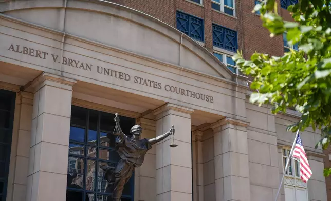 The U.S. District Court for the Eastern District of Virginia is seen Monday, Sept. 9, 2024, in Alexandria, Va. One month after a judge declared Google's search engine an illegal monopoly, the tech giant faces another antitrust lawsuit that threatens to break up the company, this time over its advertising technology. (AP Photo/Stephanie Scarbrough)