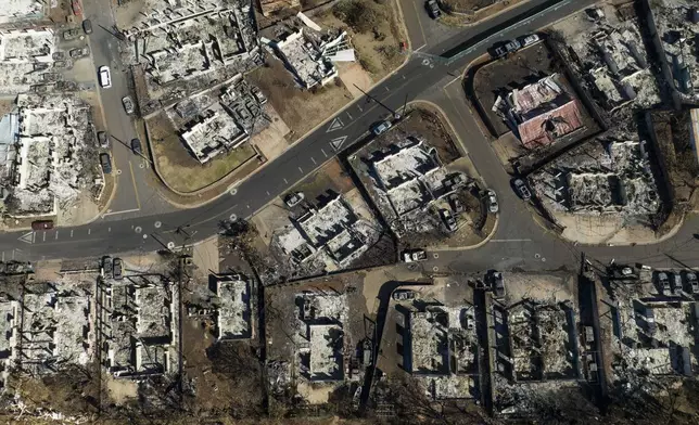 FILE - A general view shows the aftermath of a wildfire in Lahaina, Hawaii, on Aug. 17, 2023. (AP Photo/Jae C. Hong, File)