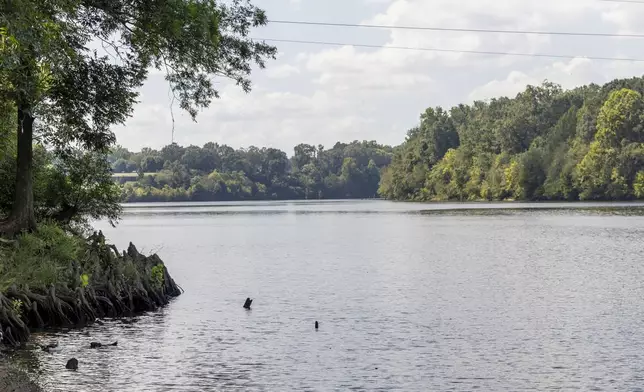 The Coosa River, Tuesday, Sept. 24, 2024, in Wetumoka, Ala. (AP Photo/Vasha Hunt)