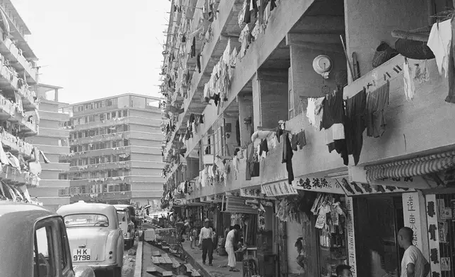 FILE- Government built refugee settlement projects in Hong Kong, Sept. 1, 1960. (AP Photo/W, File)