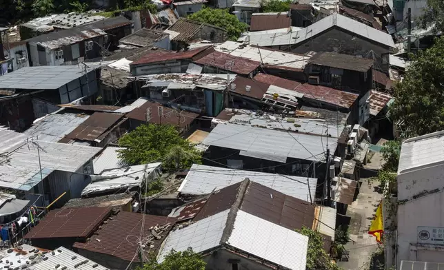 A general view of the Cha Kwo Ling Village in Hong Kong, Sunday, Aug. 25, 2024. (AP Photo/Chan Long Hei)