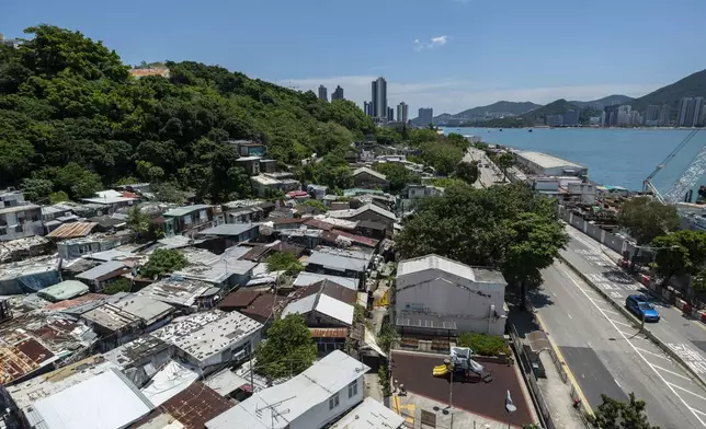 A general view of the Cha Kwo Ling village in east Kowloon, Hong Kong, Sunday, Aug. 25, 2024. (AP Photo/Chan Long Hei)