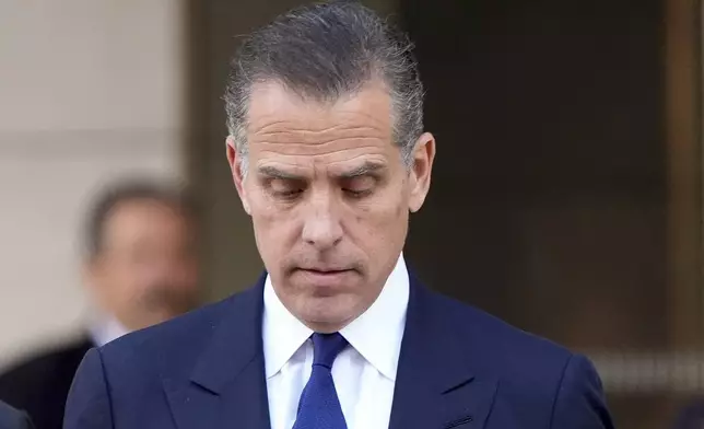 Hunter Biden leaves federal court, Thursday, Sept. 5, 2024, in Los Angeles, after pleading guilty to federal tax charges. (AP Photo/Jae C. Hong)