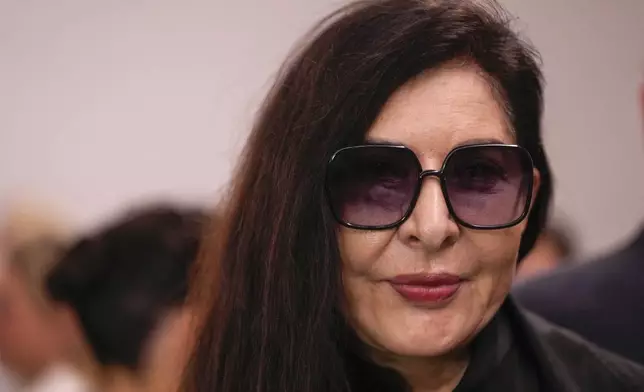 Marina Abramovic attends the Fendi Spring Summer 2025 collection, that was presented in Milan, Italy, Tuesday, Sept. 17, 2024. (AP Photo/Luca Bruno).