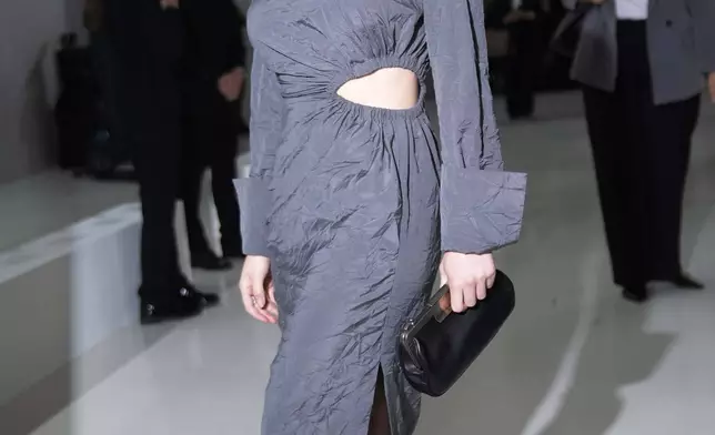 Actress Joey King attends the Max Mara Spring Summer 2025 fashion show, that was presented in Milan, Italy, Thursday, Sept. 19, 2024. (AP Photo/Luca Bruno).