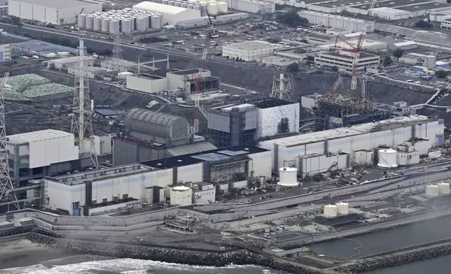 This photo shows the Fukushima Daiichi nuclear power plant in Okuma, Fukushima prefecture, northern Japan, on Aug. 22, 2024. (Kyodo News via AP)