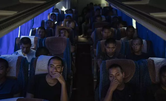 First-year students from the Raúl Isidro Burgos Rural Normal School bus from Tixtla, Guerrero state, to the capital to protest for justice in the 10-year case of their 43 missing classmates, Monday, Aug. 26, 2024. (AP Photo/Felix Marquez)