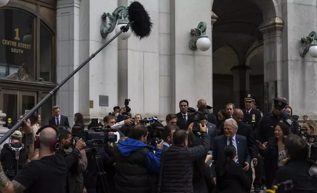 Bruce Altman films an episode of Law &amp; Order, Friday, Sept. 27, 2024, in New York. (AP Photo/Julia Demaree Nikhinson)