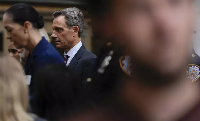 Tony Goldwyn films an episode of Law &amp; Order, Friday, Sept. 27, 2024, in New York. (AP Photo/Julia Demaree Nikhinson)