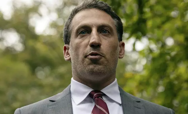 New York City Mayor Eric Adams' attorney Alex Spiro talks to the members of the media at Gracie Mansion, the official residence of the mayor, Thursday, Sept. 26, 2024, in New York. (AP Photo/Yuki Iwamura)