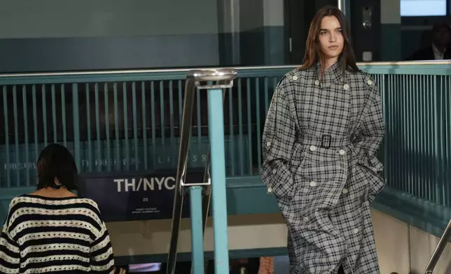 Models walk the runway during the Tommy Hilfiger Spring/Summer 2025 fashion show onboard a Staten Island Ferry as part of New York Fashion Week on Sunday, Sept. 8, 2024, in New York. (Photo by Charles Sykes/Invision/AP)