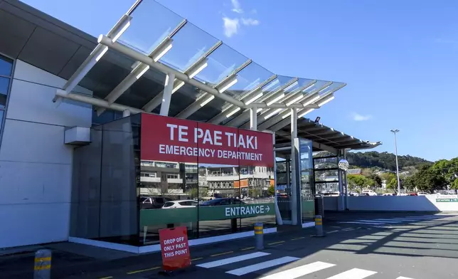 This shows the Emergency Department written in English and Maori languages at Wellington's Regional Hospital as New Zealand celebrates its annual Maori language week in Wellington, New Zealand, Wednesday, Sept. 18, 2024. (AP Photo/Charlotte GrahamMcLay)