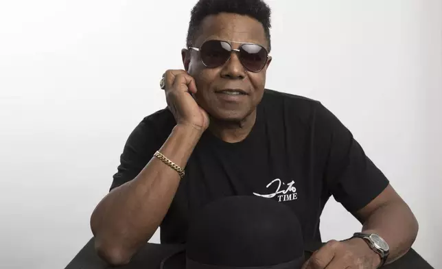 FILE - Tito Jackson, a member of the famed Jackson 5, poses for a portrait in Los Angeles, July 24, 2019, to promote his solo project, a new version of his 2017 song "One Way Street." (Photo by Mark Von Holden/Invision/AP, File)