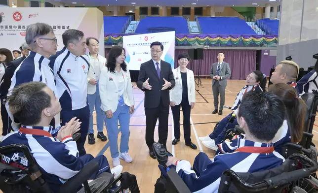 CE welcomes Hong Kong, China Delegation returning from Paris 2024 Paralympic Games  Source: HKSAR Government Press Releases