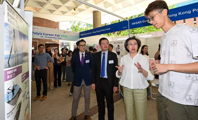 SCS tours Government Career Fair at Hong Kong Polytechnic University  Source: HKSAR Government Press Releases