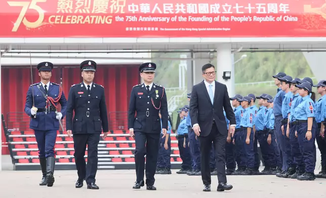 S for S reviews Fire and Ambulance Services Teen Connect Rally  Source: HKSAR Government Press Releases