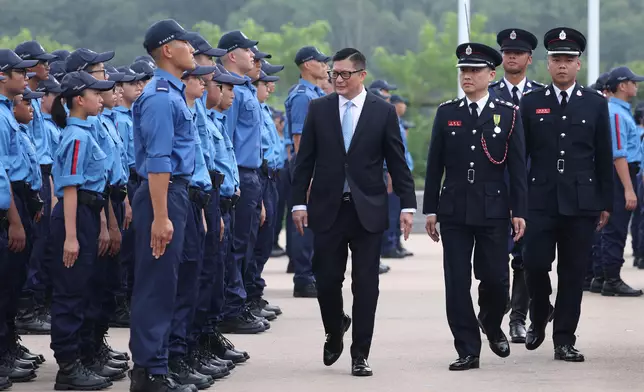 S for S reviews Fire and Ambulance Services Teen Connect Rally  Source: HKSAR Government Press Releases