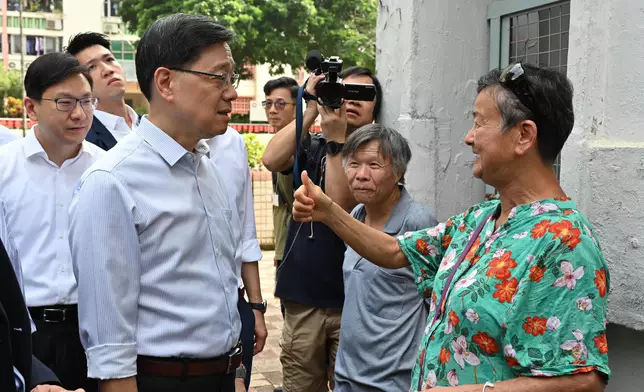 CE visits Sha Tin District to gather public views on Policy Address  Source: HKSAR Government Press Releases