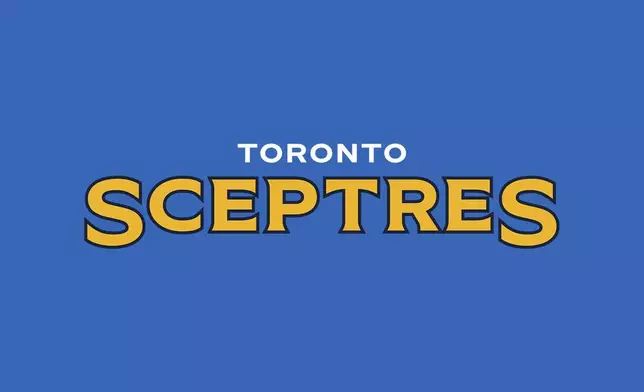 This image released by the PWHL shows the new logo for the Toronto Sceptres hockey team on Monday, Sept. 9, 2024. (PWHL via AP)