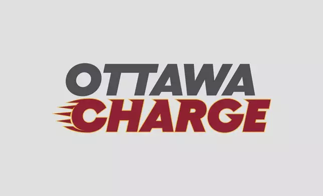 This image released by the PWHL shows the new logo for the Ottawa Charge hockey team on Monday, Sept. 9, 2024. (PWHL via AP)