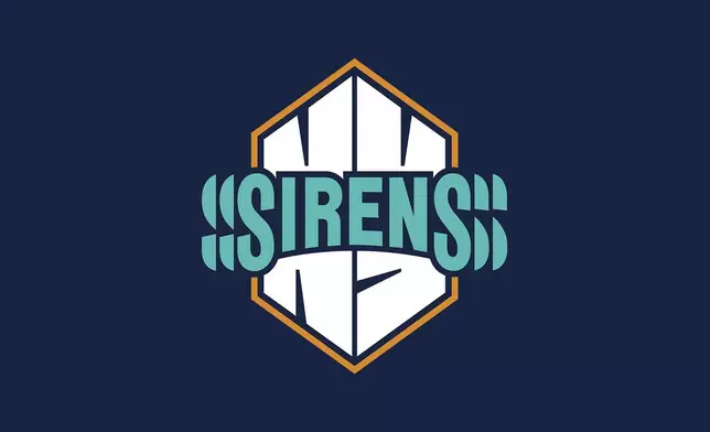 This image released by the PWHL shows the new logo for the New York Sirens hockey team on Monday, Sept. 9, 2024. (PWHL via AP)