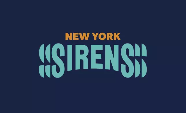 This image released by the PWHL shows the new logo for the New York Sirens hockey team on Monday, Sept. 9, 2024. (PWHL via AP)