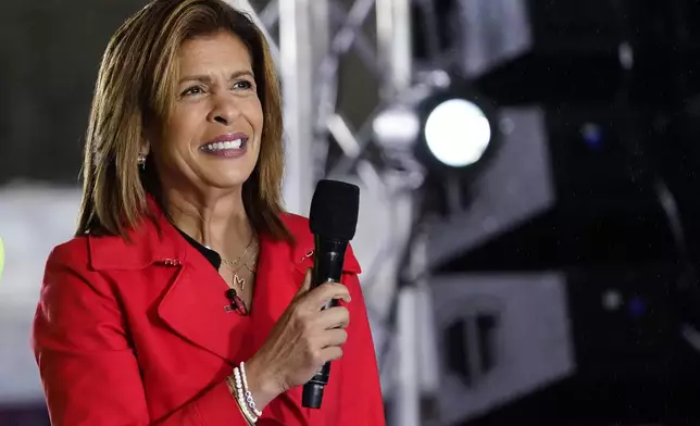 FILE - Hoda Kotb appears on NBC's "Today" show at Rockefeller Plaza on Thursday, May 19, 2022, in New York. (Photo by Charles Sykes/Invision/AP, File)