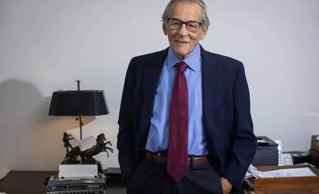 Robert Caro poses for a portrait on Wednesday, Sept. 11, 2024, in New York. (Photo by Andy Kropa/Invision/AP)