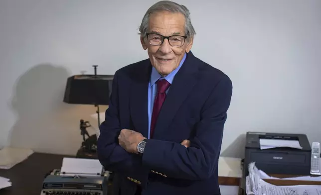 Robert Caro poses for a portrait on Wednesday, Sept. 11, 2024, in New York. (Photo by Andy Kropa/Invision/AP)