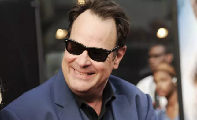 FILE - Dan Aykroyd attends the world premiere of "Get On Up" in New York on July 21, 2014. (Photo by Evan Agostini/Invision/AP, File)