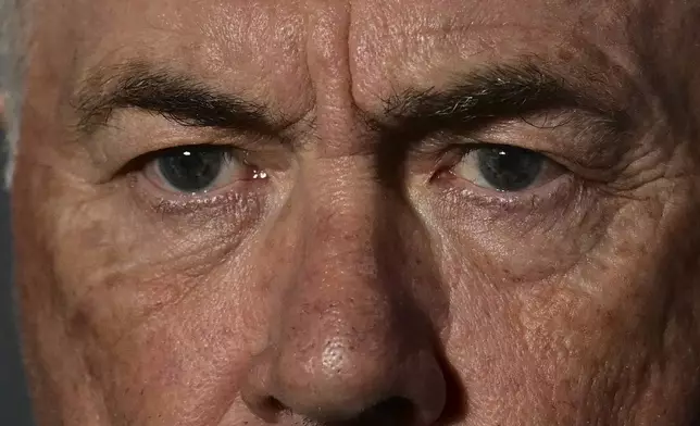 Real Madrid's head coach Carlo Ancelotti waits for the start of a Spanish La Liga soccer match between Real Sociedad and Real Madrid at the Reale Arena in San Sebastian, Spain, Saturday, Sept. 14, 2024. (AP Photo/Miguel Oses)