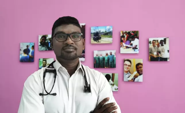 Pathum Kerner, a 42-year-old physician who was among the first Sri Lankans to join the public uprising that ended President Gotabaya Rajapaksa's regime and a key figure in starting the "Go home, Gota" poses for a photograph in Colombo, Sri Lanka, Monday, Sept. 16, 2024. (AP Photo/Rajesh Kumar Singh)