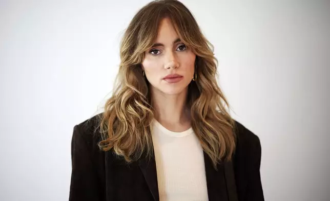 Suki Waterhouse poses for a portrait on Thursday, Sept. 12, 2024, in New York. (Photo by Matt Licari/Invision/AP)