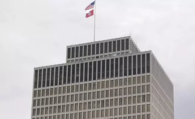 FILE - William R. Snodgrass Tennessee Tower stands June 22, 2023, in Nashville, Tenn. (AP Photo/George Walker IV, File)